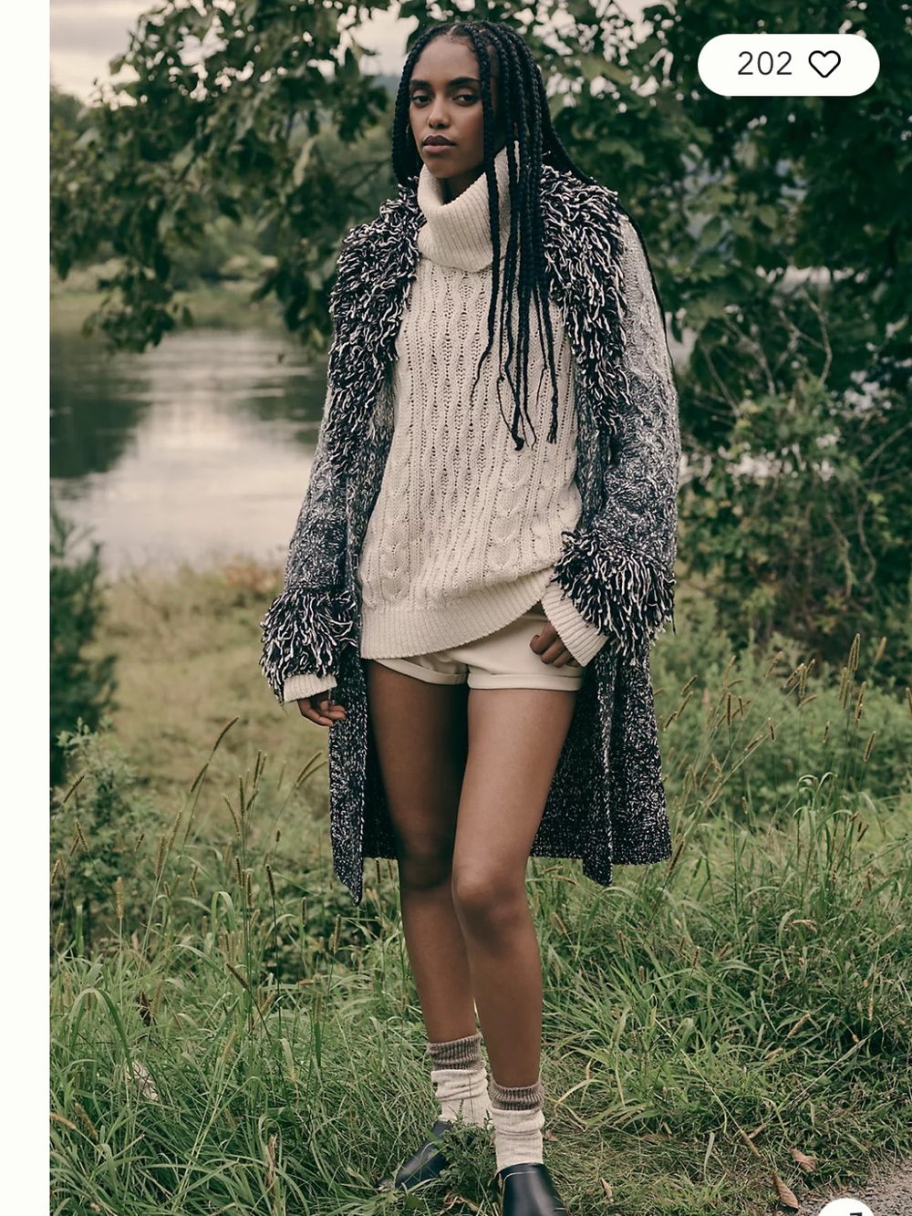 NWT Anthropologie size XS Fringe collar cardigan sweater